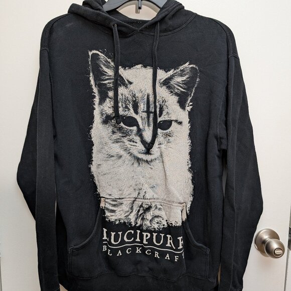 Lucipurr Cat Blackcraft Cult Hoodie - Picture 2 of 3